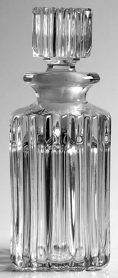 Ridgeleigh (Heavy Pressed Patt) Square Perfume Bottle & Stopper by Heisey-1