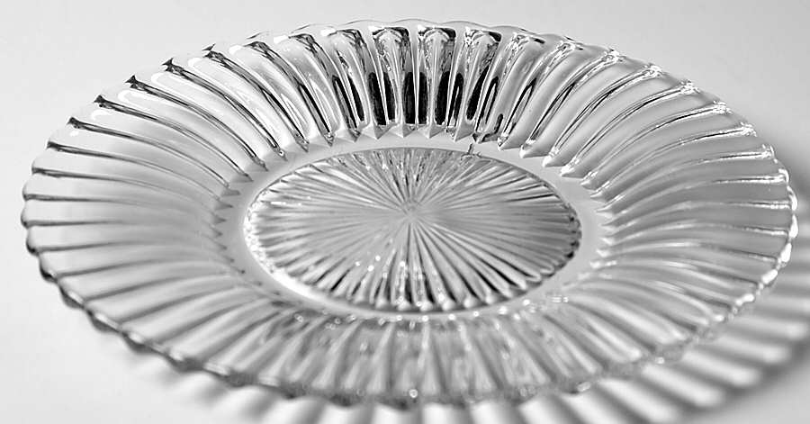Ridgeleigh (Heavy Pressed Patt) Bread & Butter Plate by Heisey-1