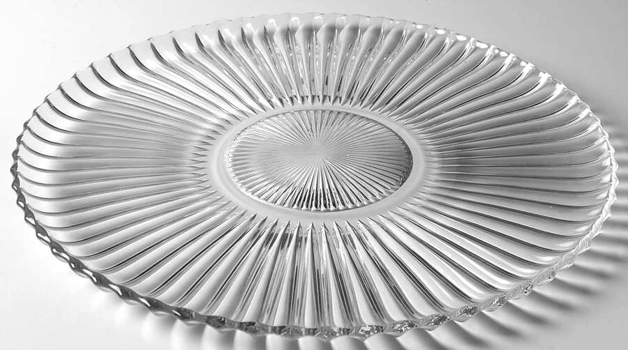 Ridgeleigh (Heavy Pressed Patt) 11" Torte Plate by Heisey-1