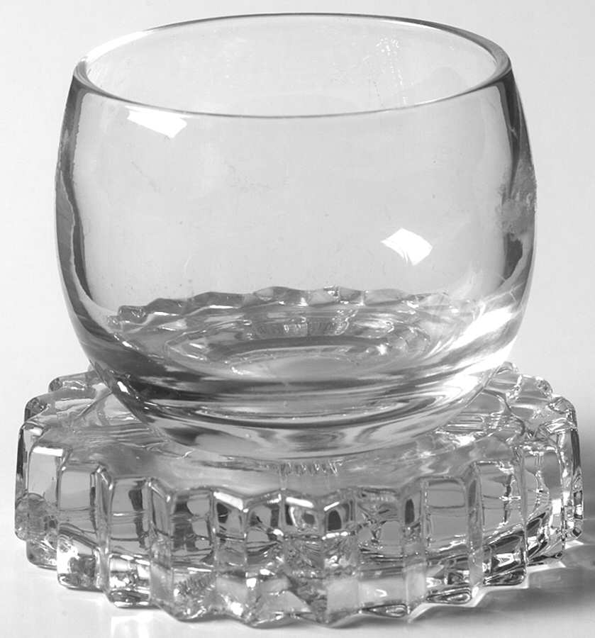 Ridgeleigh (Heavy Pressed Patt) Roly Poly W/Stand by Heisey-1