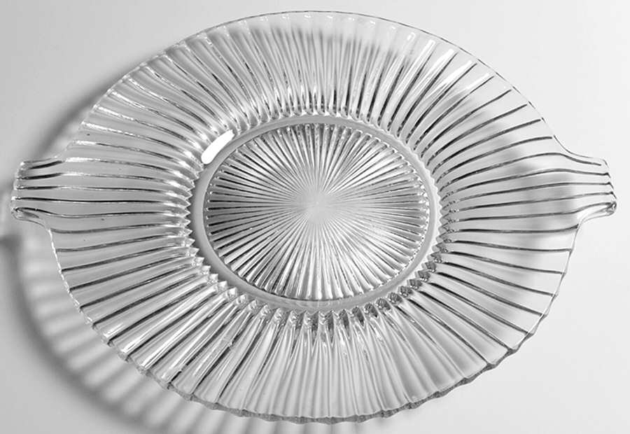 Ridgeleigh (Heavy Pressed Patt) Ice Tub Underplate Platter by Heisey-1