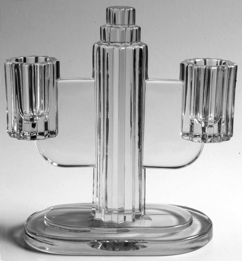 Ridgeleigh (Heavy Pressed Patt) 5" 2 Light Candelabra Base for CA26B1 by Heisey-1