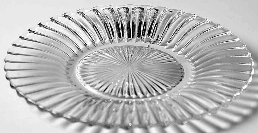 Ridgeleigh (Heavy Pressed Patt) Bread & Butter Plate by Heisey-1