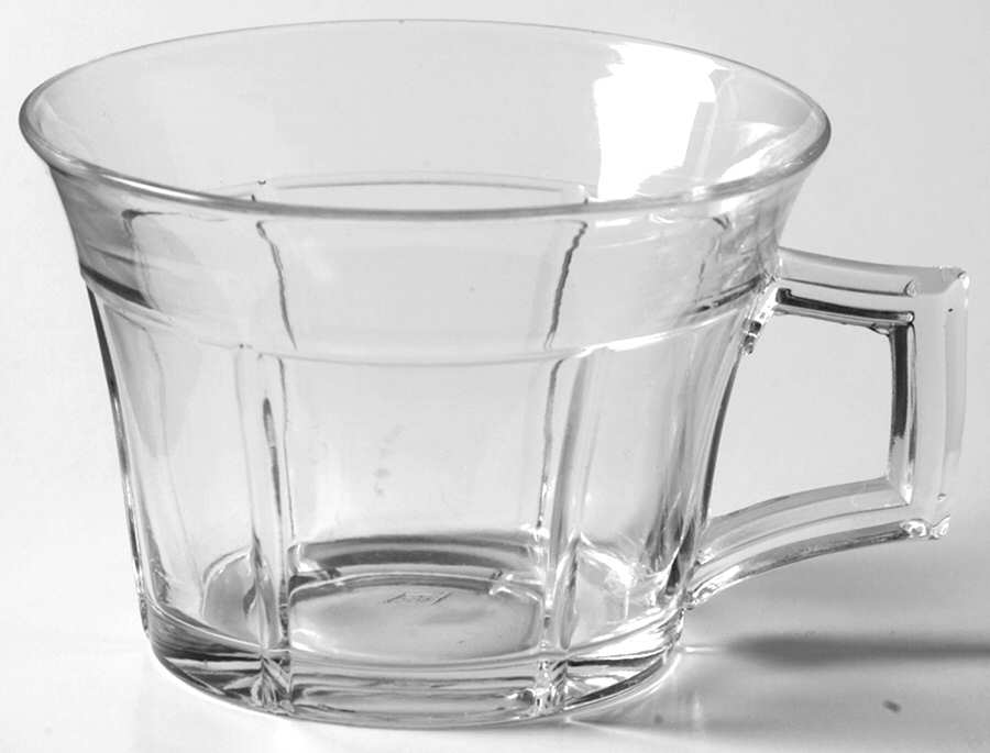 Rib and Panel Clear (Stem 411) Punch Cup by Heisey-1
