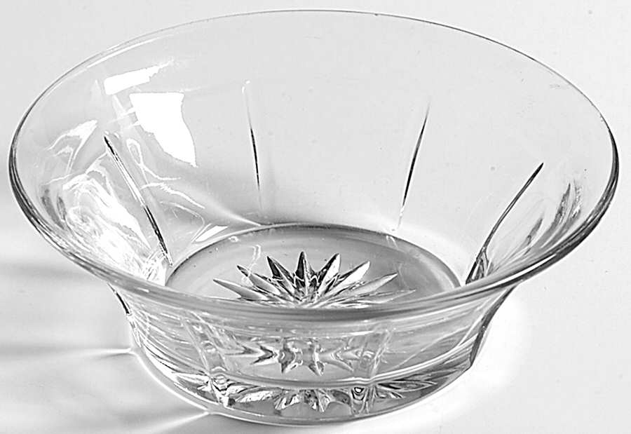 Rib and Panel Clear (Stem 411) Nappy by Heisey-1