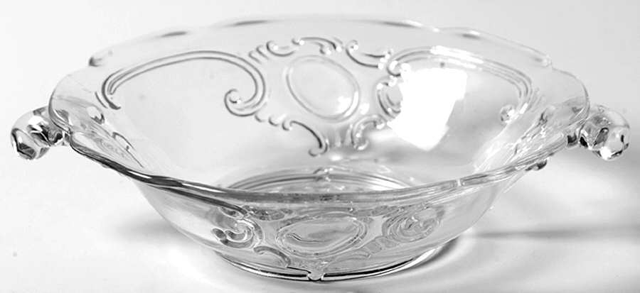 Rococo Clear Open Jam/Jelly by Heisey-1
