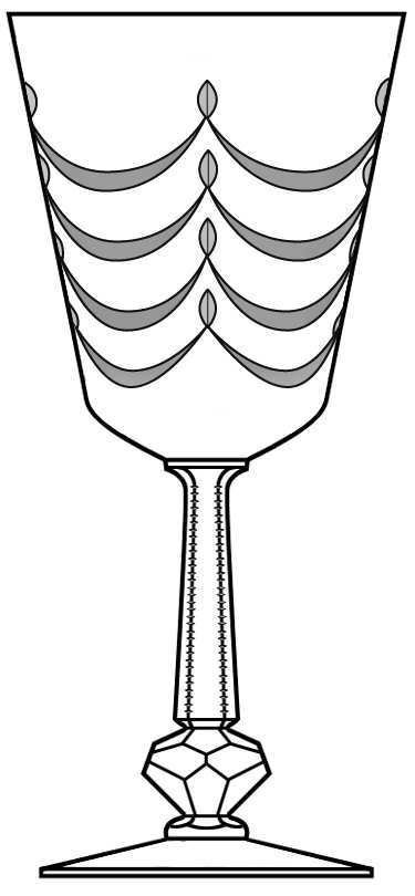 Rondo (Stem #4085) Water Goblet by Heisey-1