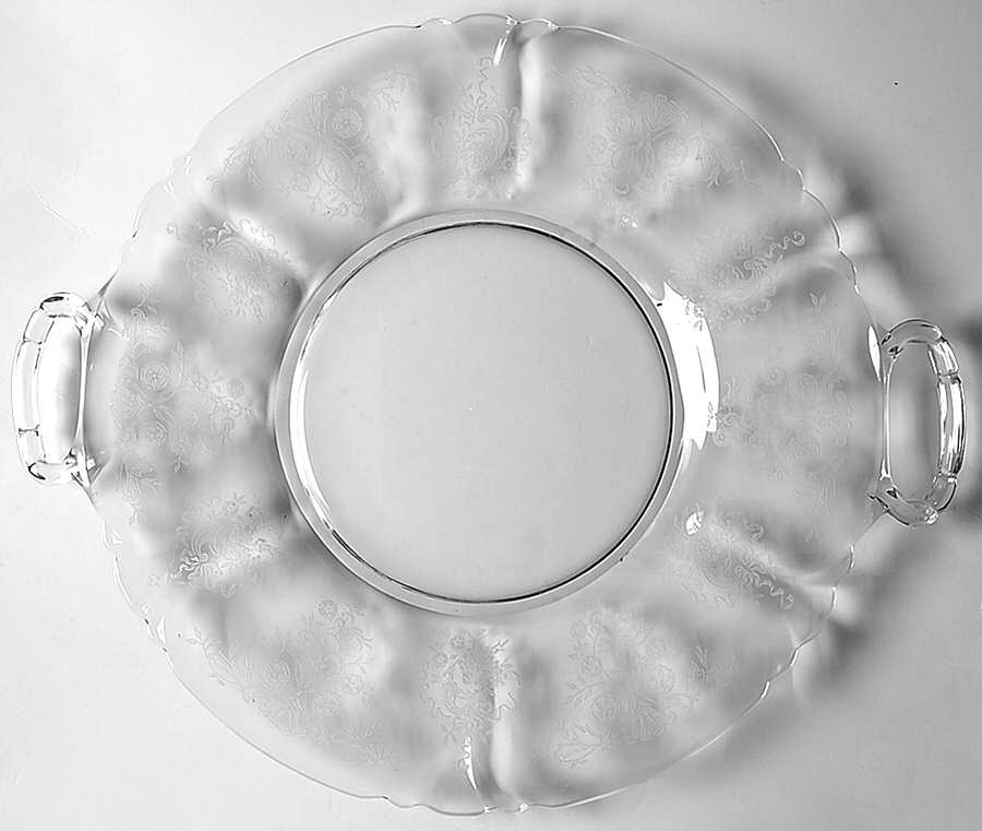 Rosalie (Stem 3408) 12" Sandwich Plate by Heisey-1