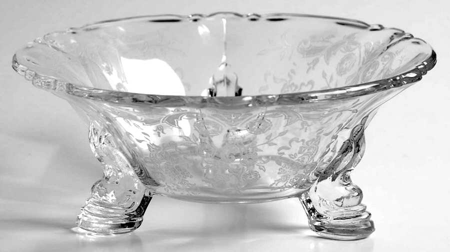 Rosalie (Stem 3408) Mint Dish by Heisey-1
