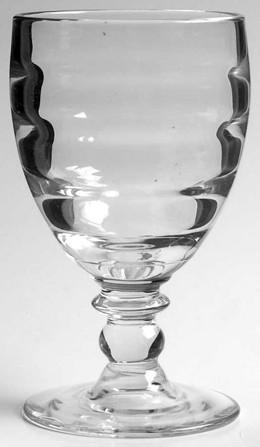 Saturn Clear Water Goblet by Heisey-1