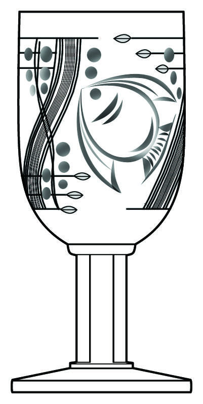 Sea Glade (Stem #4044) Water Goblet by Heisey-1