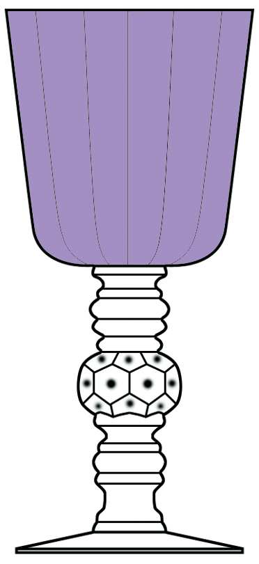 Spanish Alexandrite Water Goblet by Heisey-1