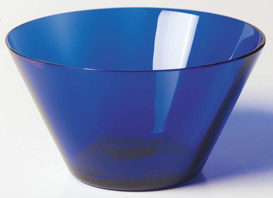 Spanish Cobalt Blue (Clear Stem) Finger Bowl by Heisey-1