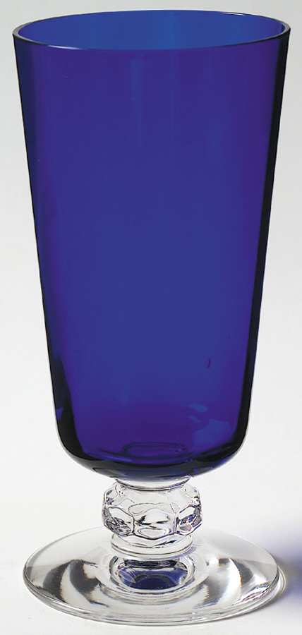 Spanish Cobalt Blue (Clear Stem) Iced Tea by Heisey-1