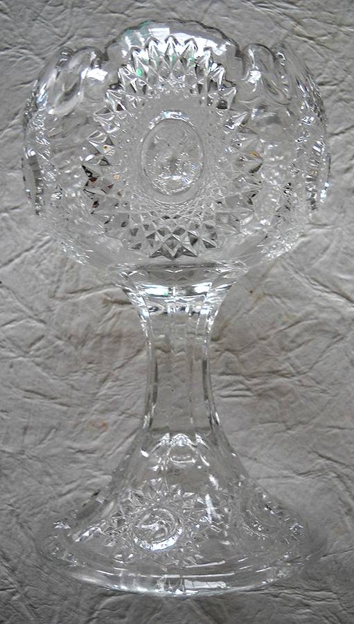 Sunburst Footed Rose Bowl by Heisey-1