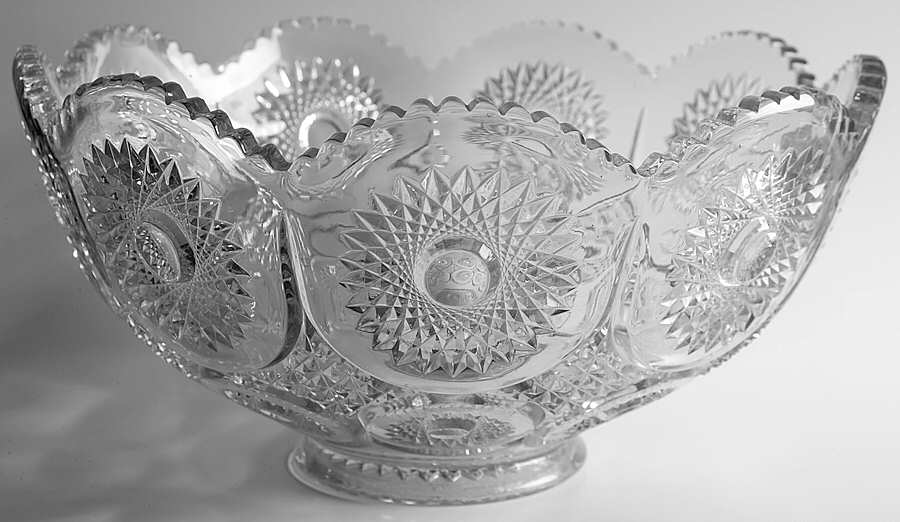 Sunburst Punch Bowl by Heisey-1