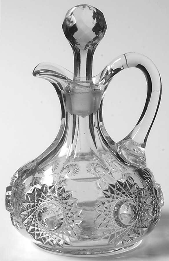Sunburst 6 Oz Cruet & Stopper by Heisey-1
