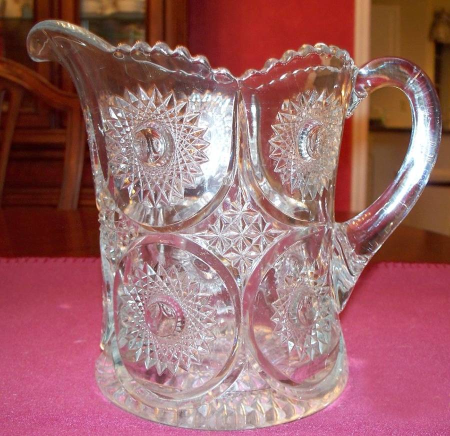 Sunburst 44 Oz Pitcher by Heisey-1