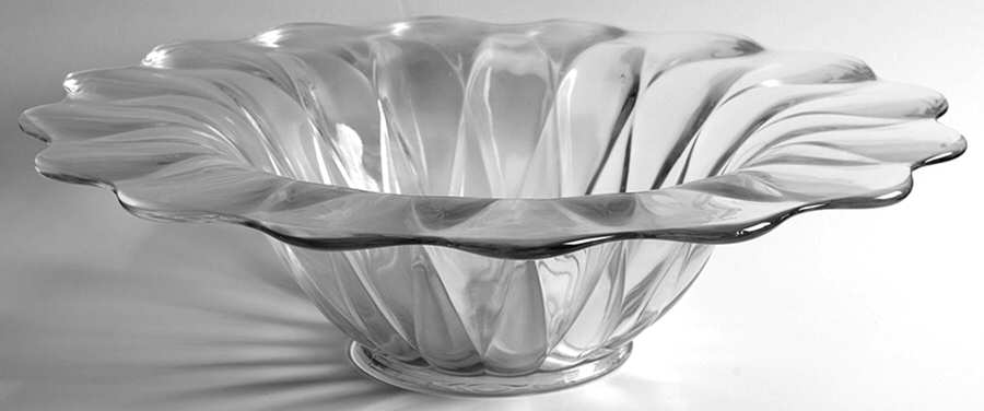 Sunflower 13" Flared Bowl by Heisey-1