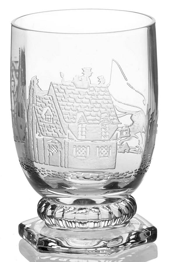 Tally Ho Clear (Deep Plate Etch) Wine by Heisey-1