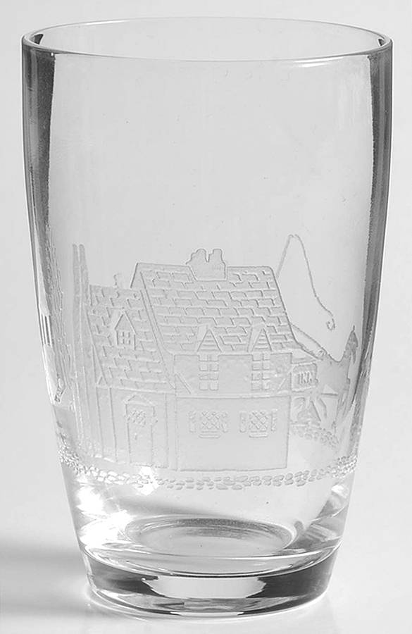 Tally Ho Clear (Deep Plate Etch) Flat Juice Glass by Heisey-1