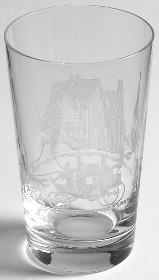 Tally Ho Clear (Deep Plate Etch) Flat Tumbler by Heisey-1