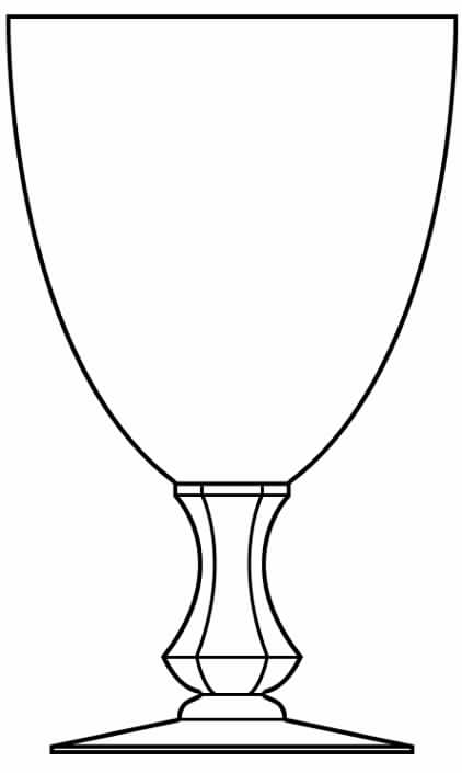 Tempo Clear Water Goblet by Heisey-1