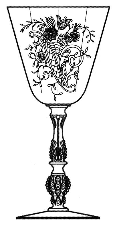 Titania Clear (Stem 3416) Water Goblet by Heisey-1