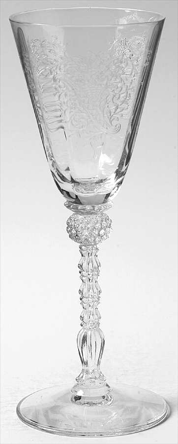 Titania Clear (Stem 3414) Wine Glass by Heisey-1
