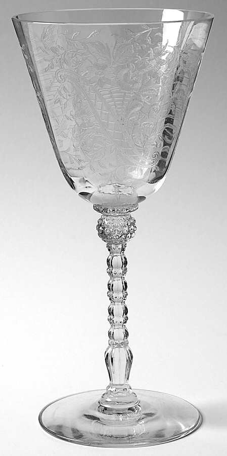 Titania Clear (Stem 3414) Water Goblet by Heisey-1