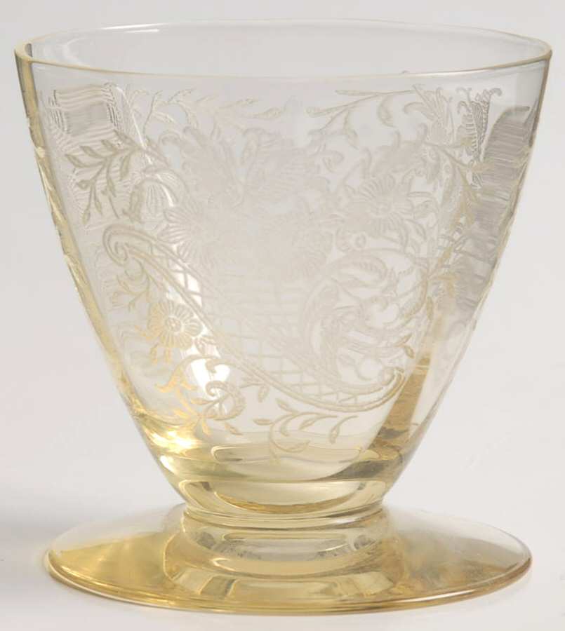 Titania Yellow (Stem 3389) Oyster or Fruit Cocktail by Heisey-1
