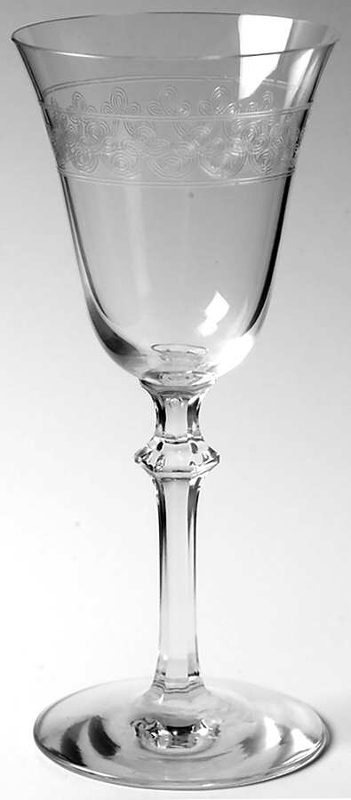 TREFOIL (STEM #3333) Claret Wine by Heisey-1