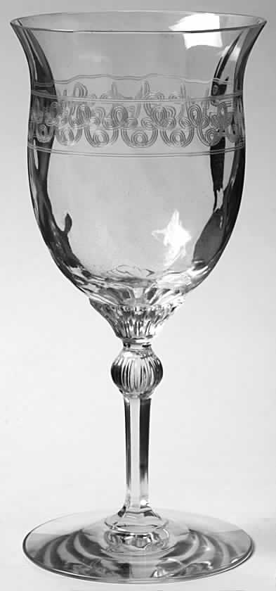 TREFOIL (STEM #3355) Water Goblet by Heisey-1