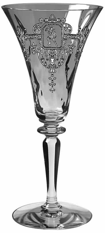 Trojan Clear (Stem 3366, Etch 445) Water Goblet by Heisey-1