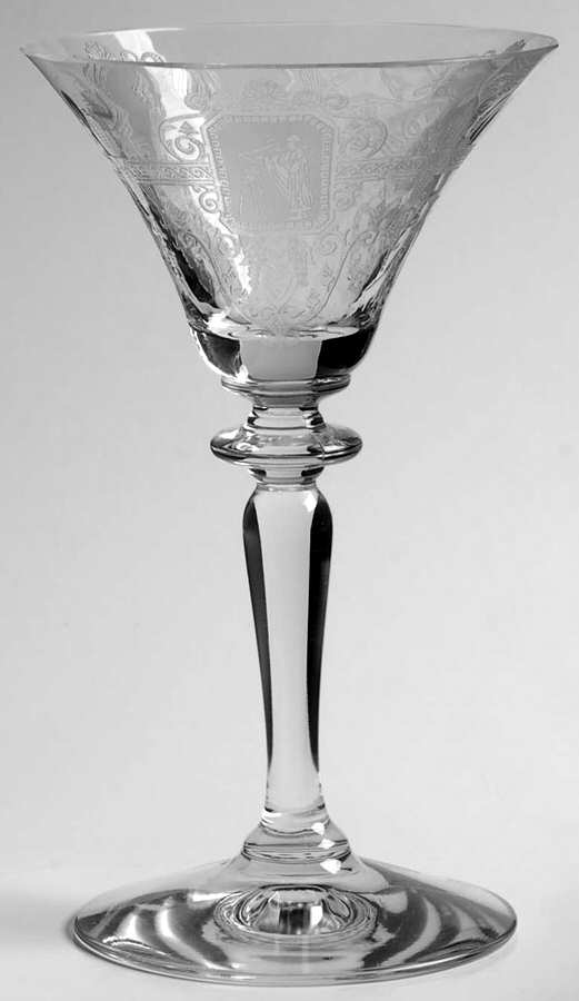 Trojan Clear (Stem 3366, Etch 445) Liquor Cocktail by Heisey-1