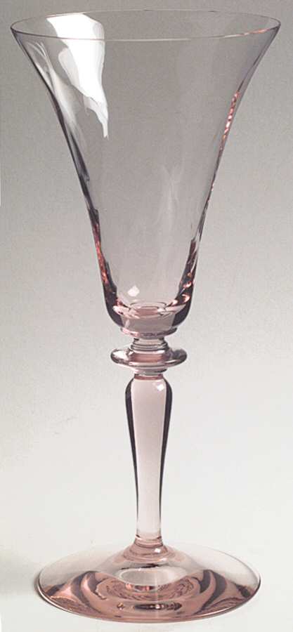 Trojan Flamingo Pink (Stem 3366, No Etch) Water Goblet by Heisey-1