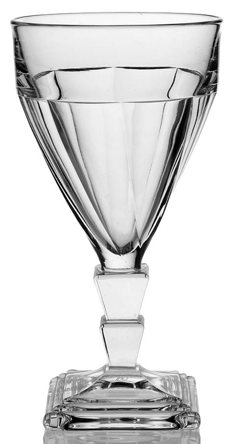 Twist Clear Water Goblet by Heisey-1