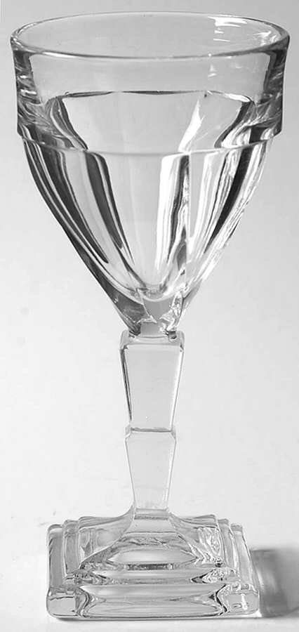 Twist Clear Wine Glass by Heisey-1