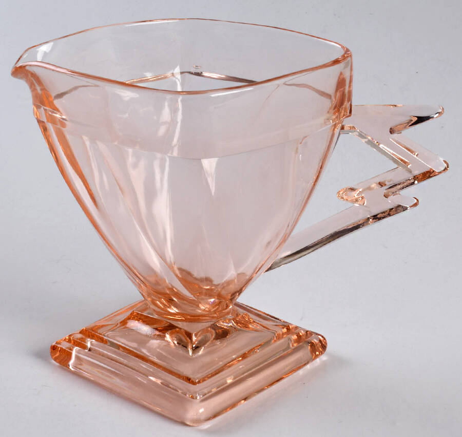 Twist Pink (Flamingo) Creamer by Heisey-1