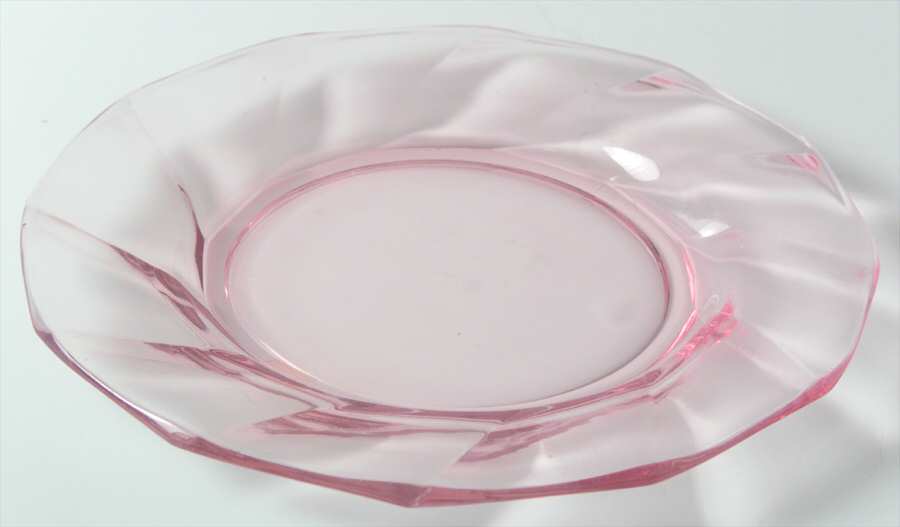 Twist Pink (Flamingo) 7" Salad Plate by Heisey-1
