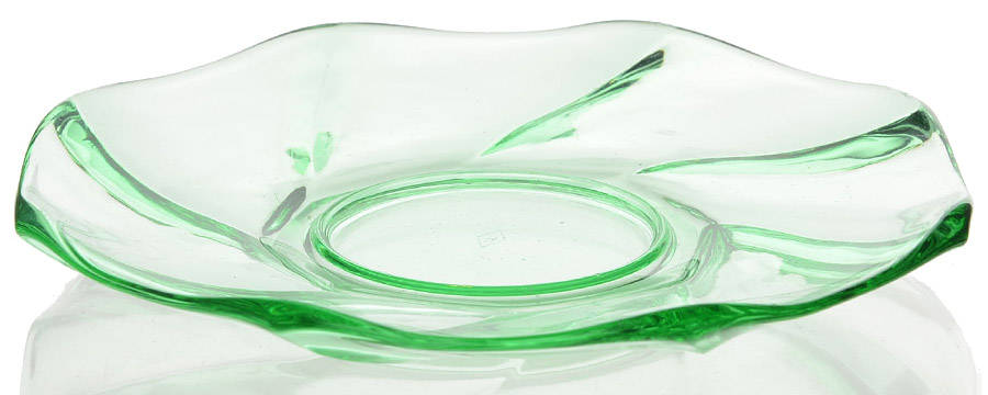 Twist Green (Moongleam) Saucer Only by Heisey-1