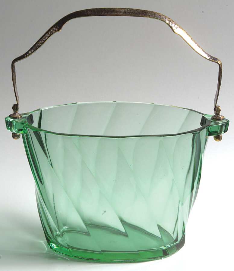 Twist Green (Moongleam) Ice Bucket by Heisey-1