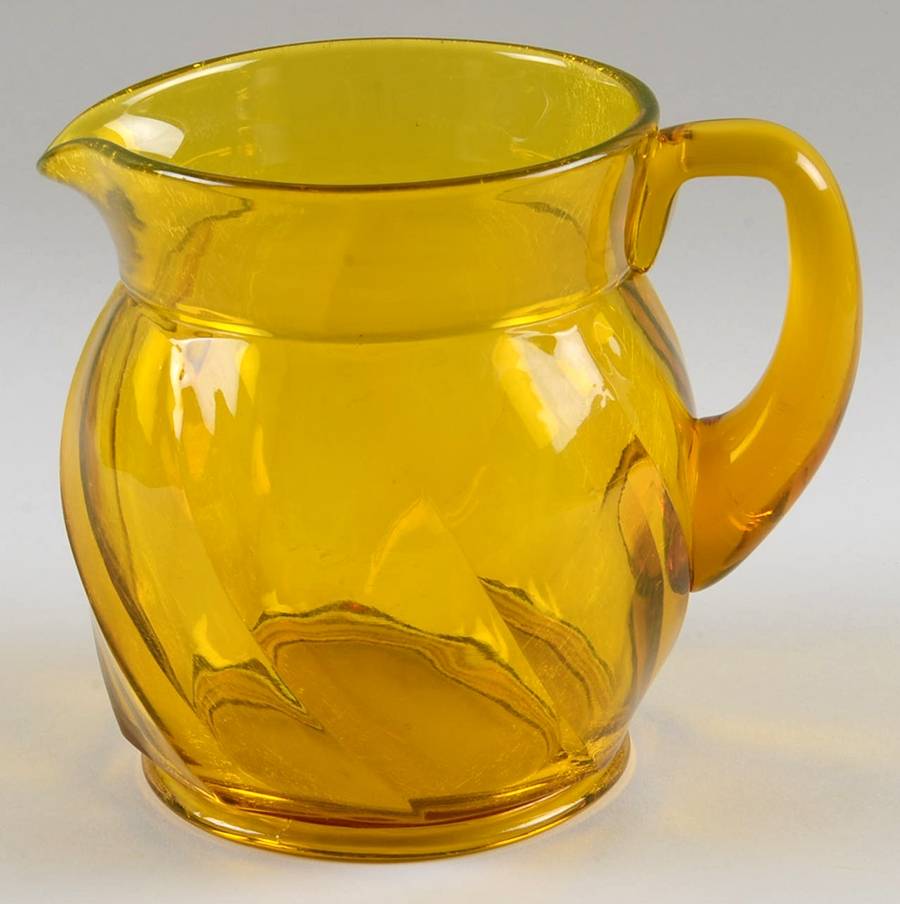 Twist Marigold 48 Oz Jug by Heisey-1