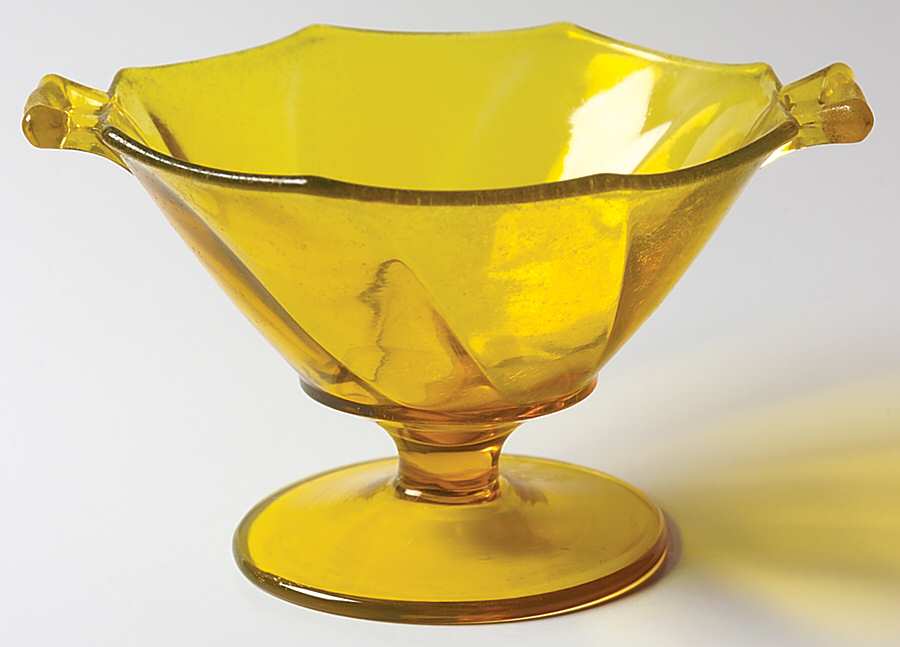 Twist Marigold Mayonnaise Bowl, Bowl Only by Heisey-1