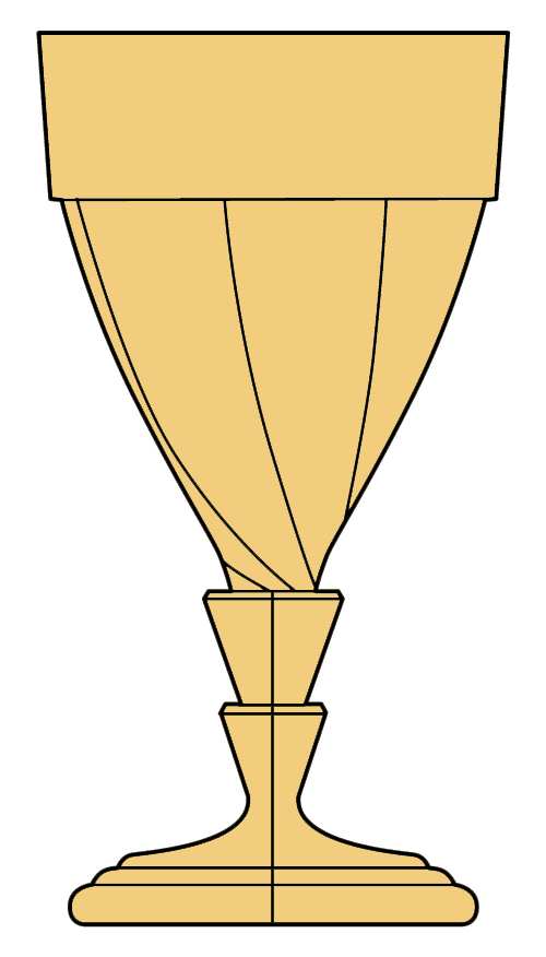 Twist Yellow (Sahara) Water Goblet by Heisey-1