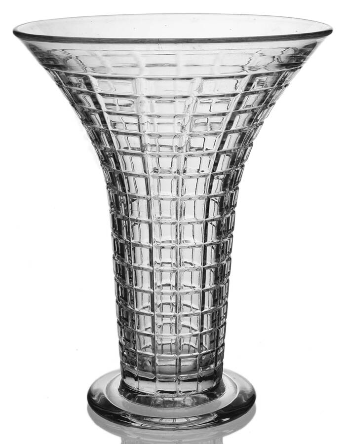 Victorian Clear 8" Trumpet Vase by Heisey-1