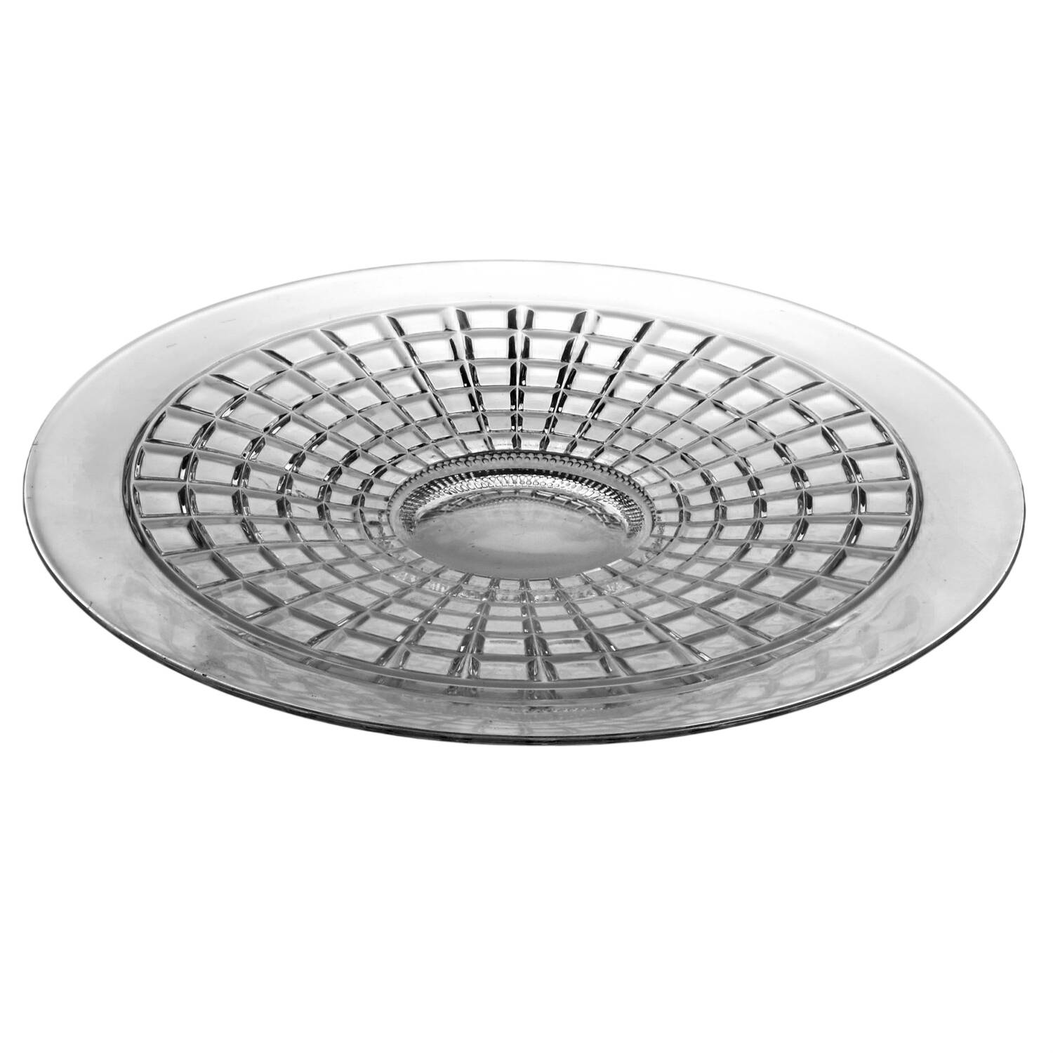 Victorian Clear 12" Chop Plate by Heisey-1