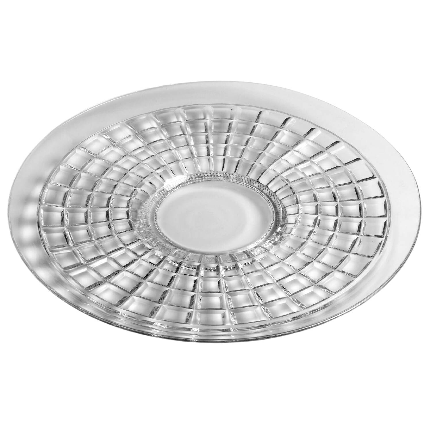 Victorian Clear Cheese & Cracker Plate by Heisey-1