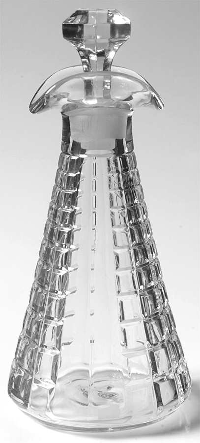 Victorian Clear Salad Dressing Bottle & Stopper by Heisey-1