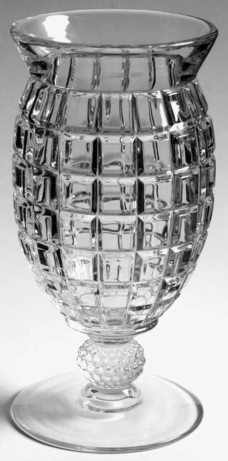 Victorian Clear 6" Footed Vase by Heisey-1